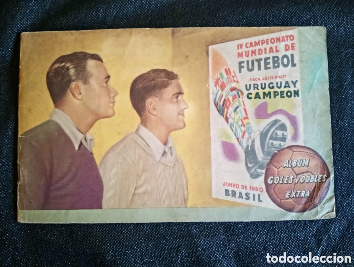 Coleccionismo deportivo: &Aacute;lbum Conmemorativo &rdquo;Goles y Dobles&rdquo; Extra (Uruguay, 1950)