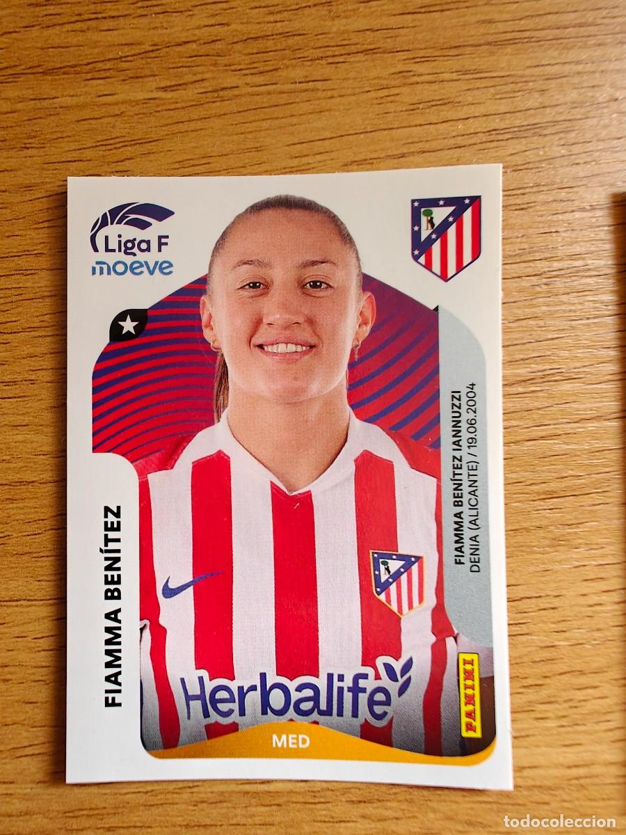 Coleccionismo deportivo: 55 Fiamma Ben&iacute;tez Liga F Moeve 25 26 Atl&eacute;tico de Madrid 2025 2026