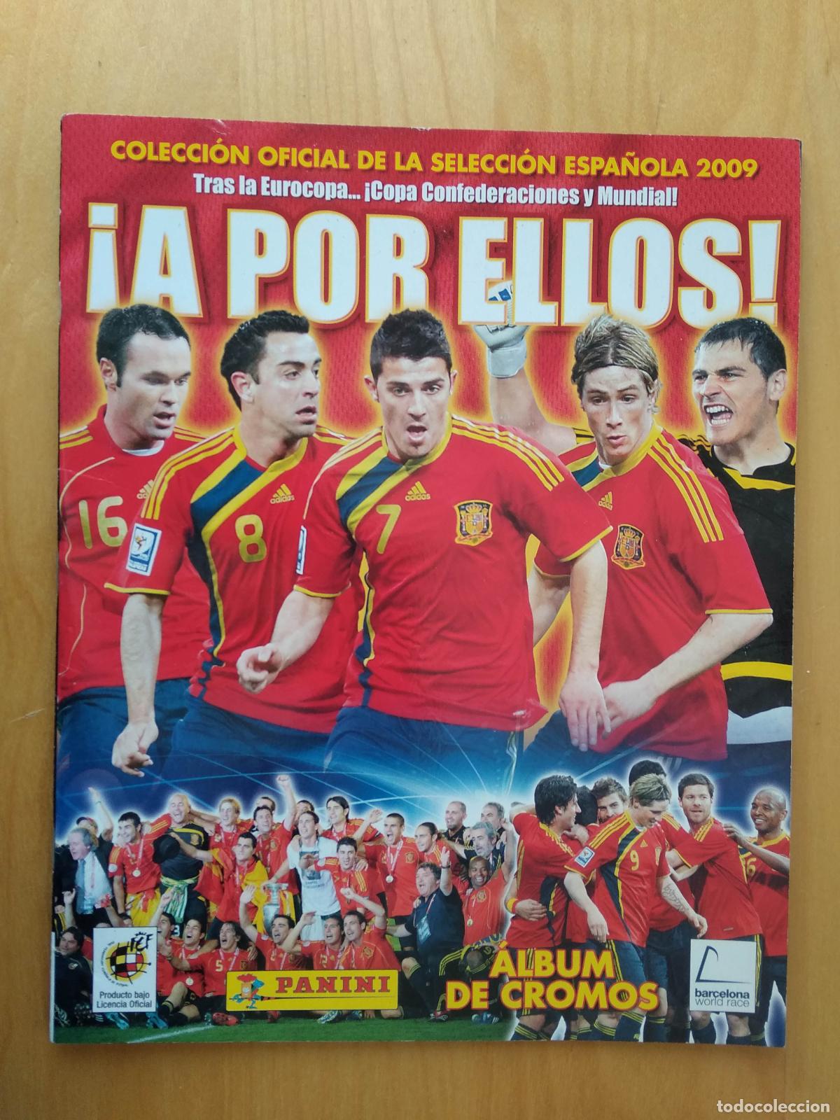 Coleccionismo deportivo: ALBUM VACIO PANINI ESPA&Ntilde;A SELECCION ESPA&Ntilde;OLA 2009 A POR ELLOS SIN NINGUN CROMO