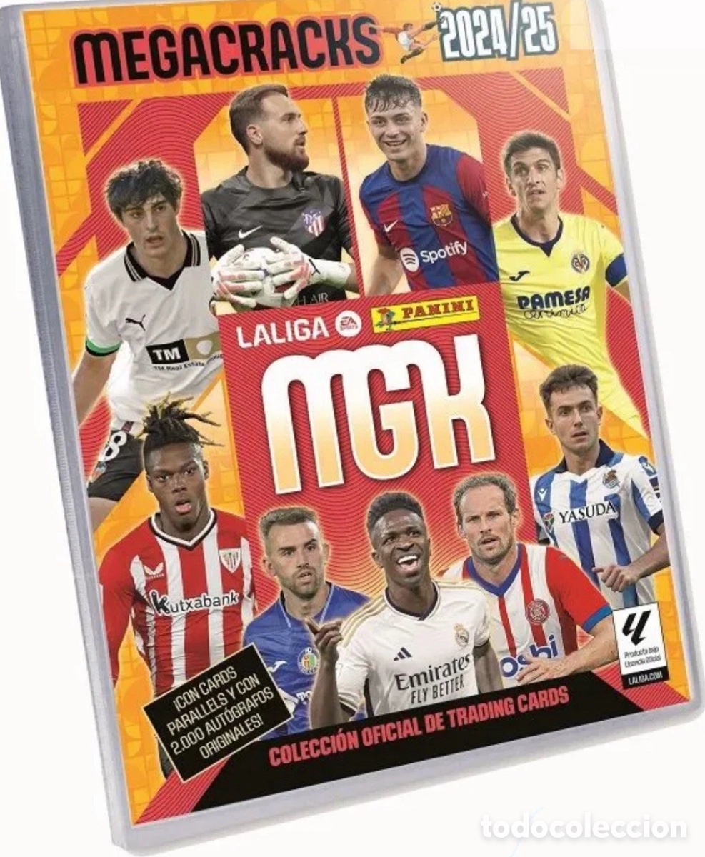 Coleccionismo deportivo: Album X10 Megapack Lanzamiento Megacracks 24 25 Rookie Panini &Aacute;lbum Archivador