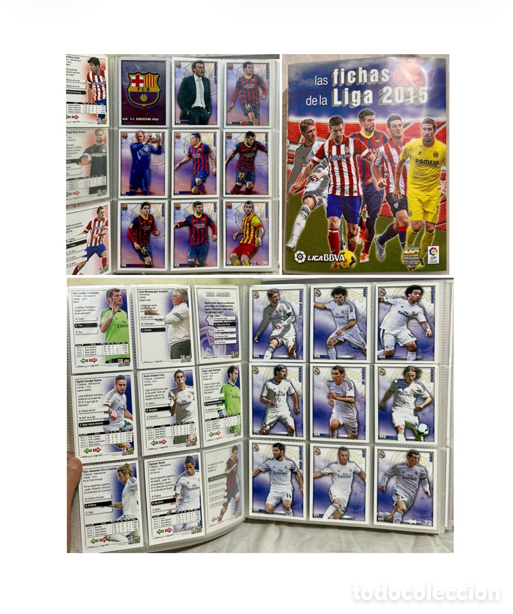 Coleccionismo deportivo: &Aacute;lbum de cromos incompleto, Las Fichas Quiz de la Liga 2015, Mundicromo Sport. 308 cromos.
