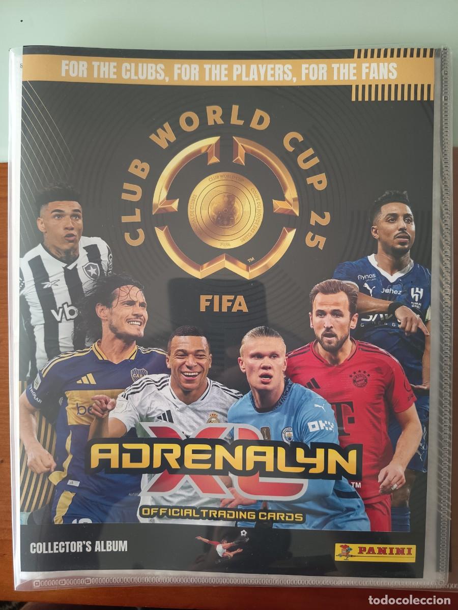 Coleccionismo deportivo: LOTE &Aacute;LBUM ARCHIVADOR VAC&Iacute;O + GU&Iacute;A + TABLERO - ADRENALYN XL FIFA CLUB WORLD CUP 2025 MUNDIAL CLUBES