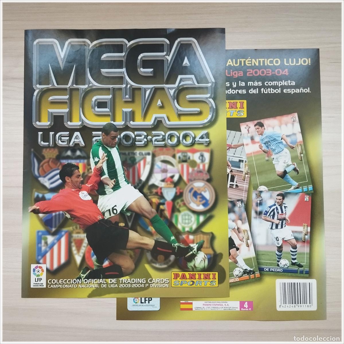 Coleccionismo deportivo: HOJAS PORTADAS MEGAFICHAS 2003 2004 03 04 PANINI RONALDO NAZARIO COLECCI&Oacute;N ALBUM LIGA MGK MEGACRACKS