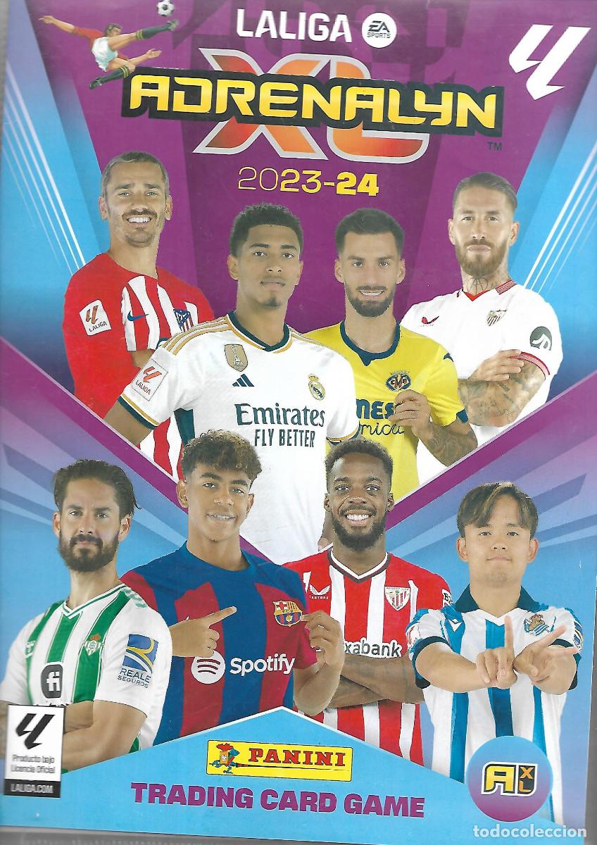 Coleccionismo deportivo: ALBUM CON LA COLECCION DE 293 FICHAS DE ADRENALYN 2023-24 MUY BUEN ESTADO