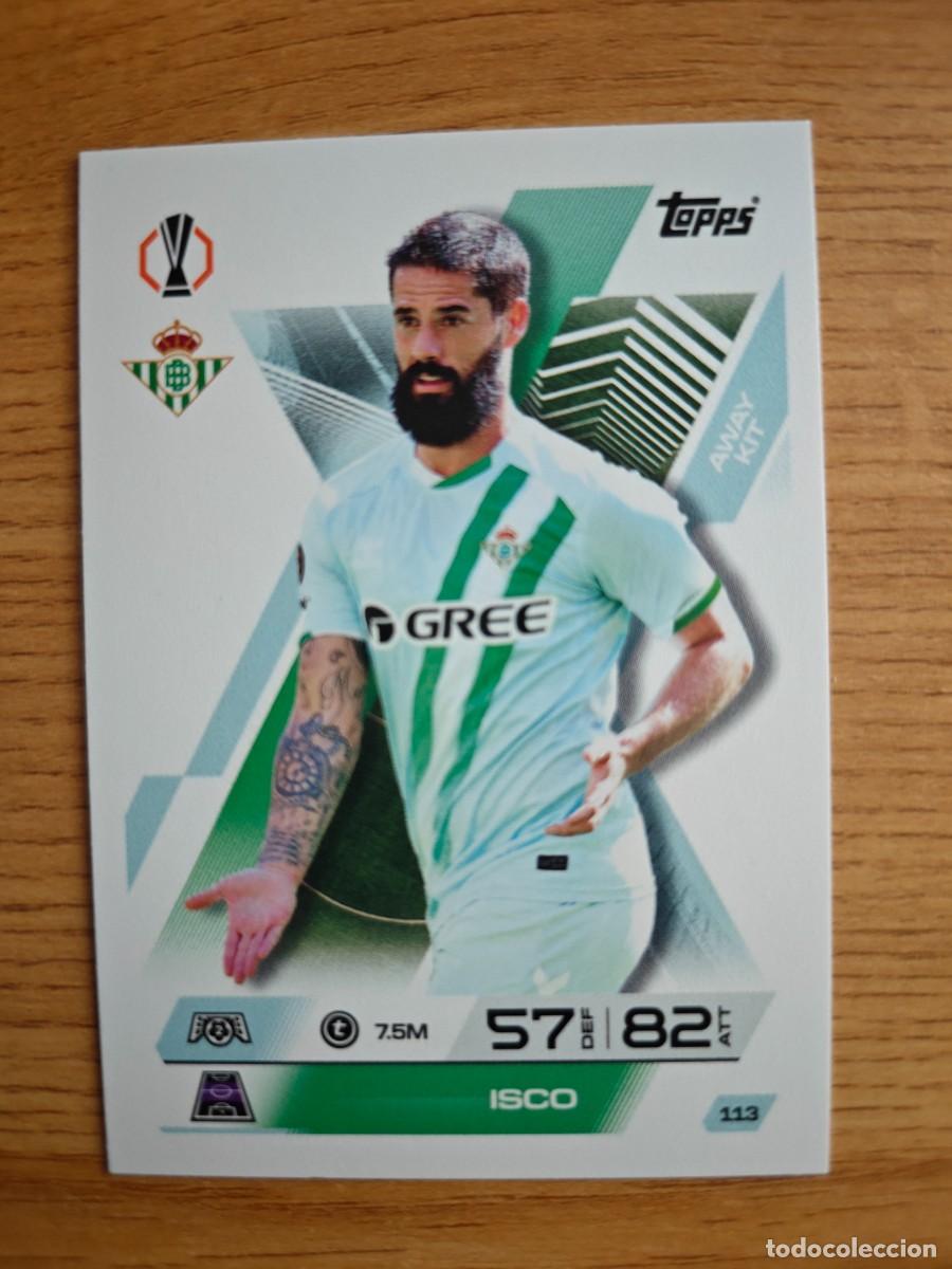 Coleccionismo deportivo: Isco 113 Match Attax Extra 25 26 Away Kit Betis 2025 2026