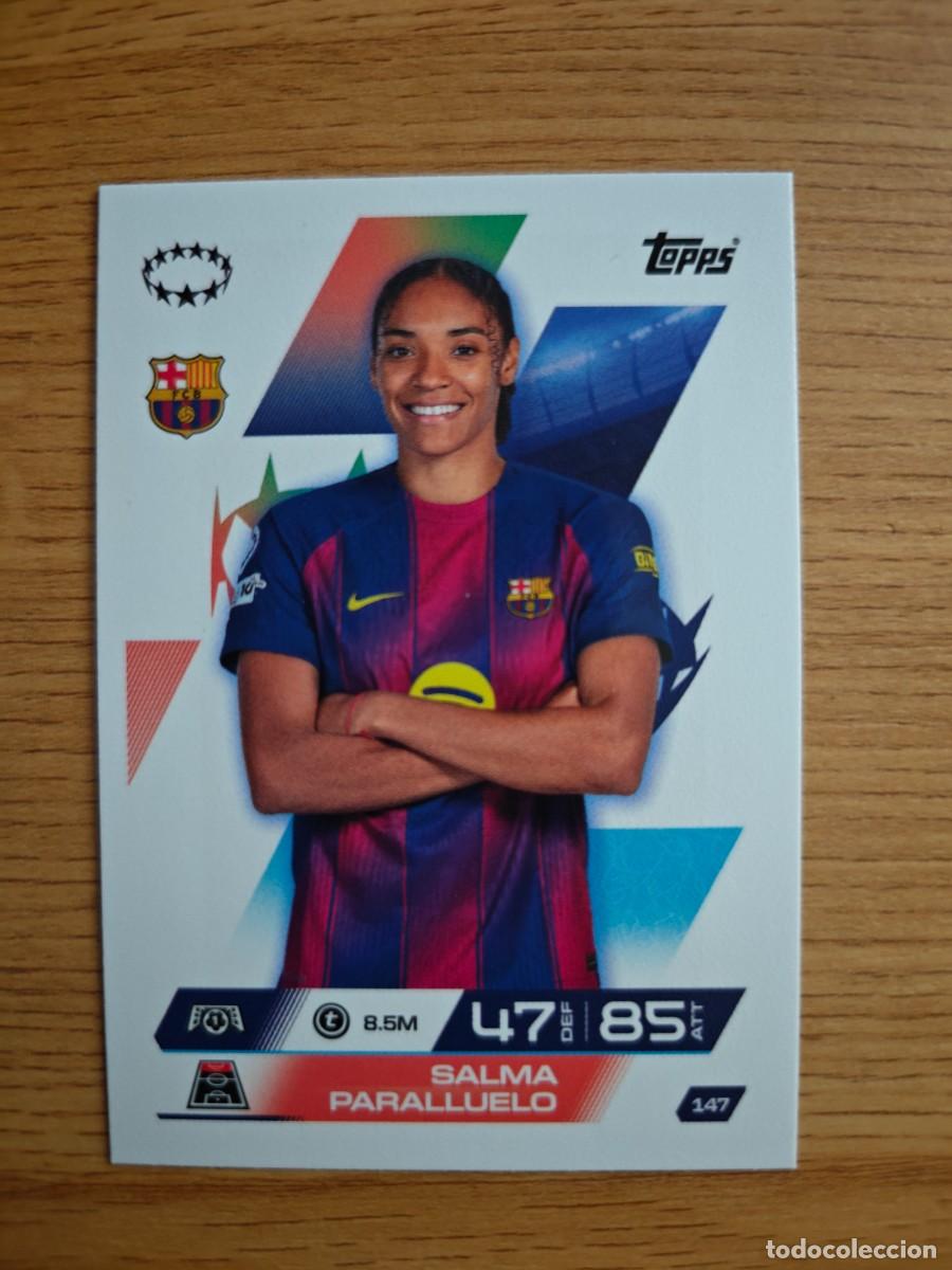 Coleccionismo deportivo: Salma Paralluelo 147 Match Attax Extra 25 26 Barcelona UWCL 2025 2026