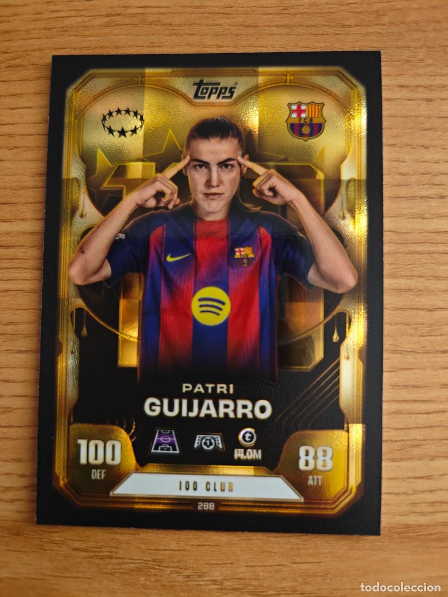 Coleccionismo deportivo: Patri Guijarro 288 Match Attax Extra 25 26 Bacelona 100 Club UWCL 2025 2026