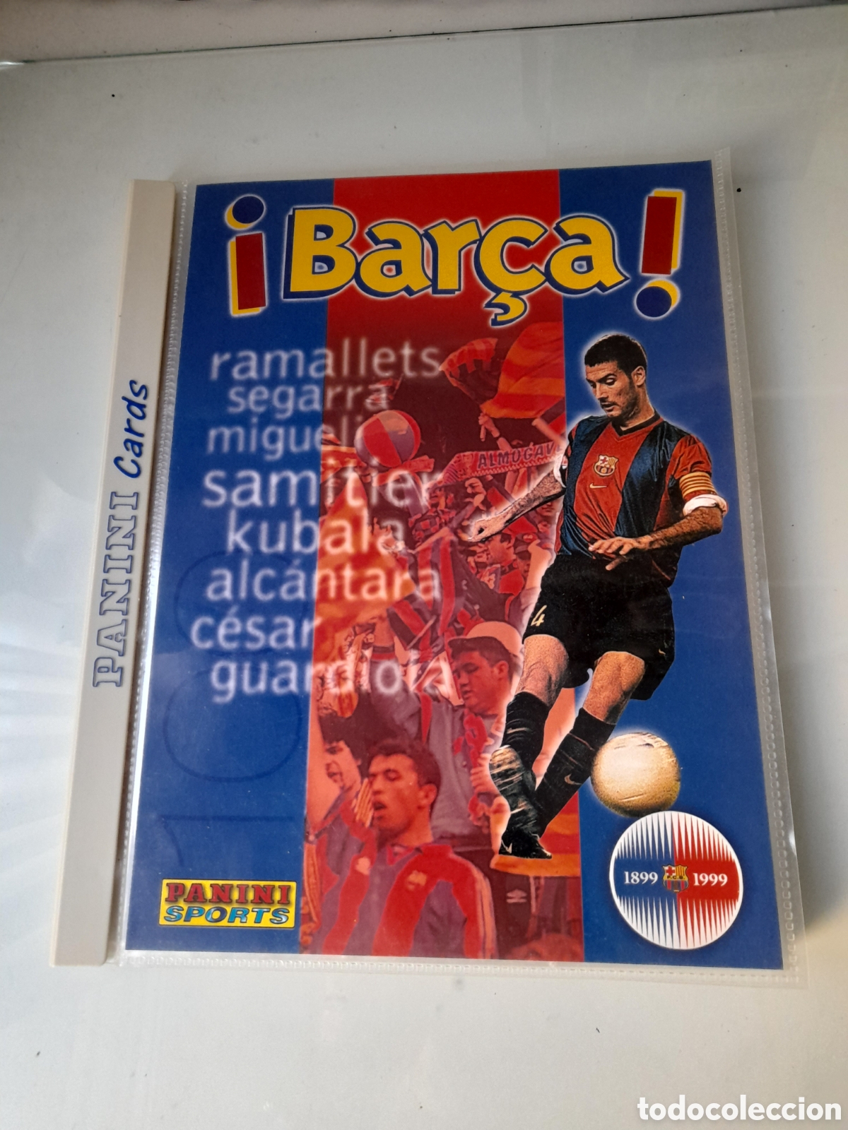 Coleccionismo deportivo: ALBUM BARCA, PANINI. CARDS. 1999. INCLUYE DOS XAVI, ROOKIE .