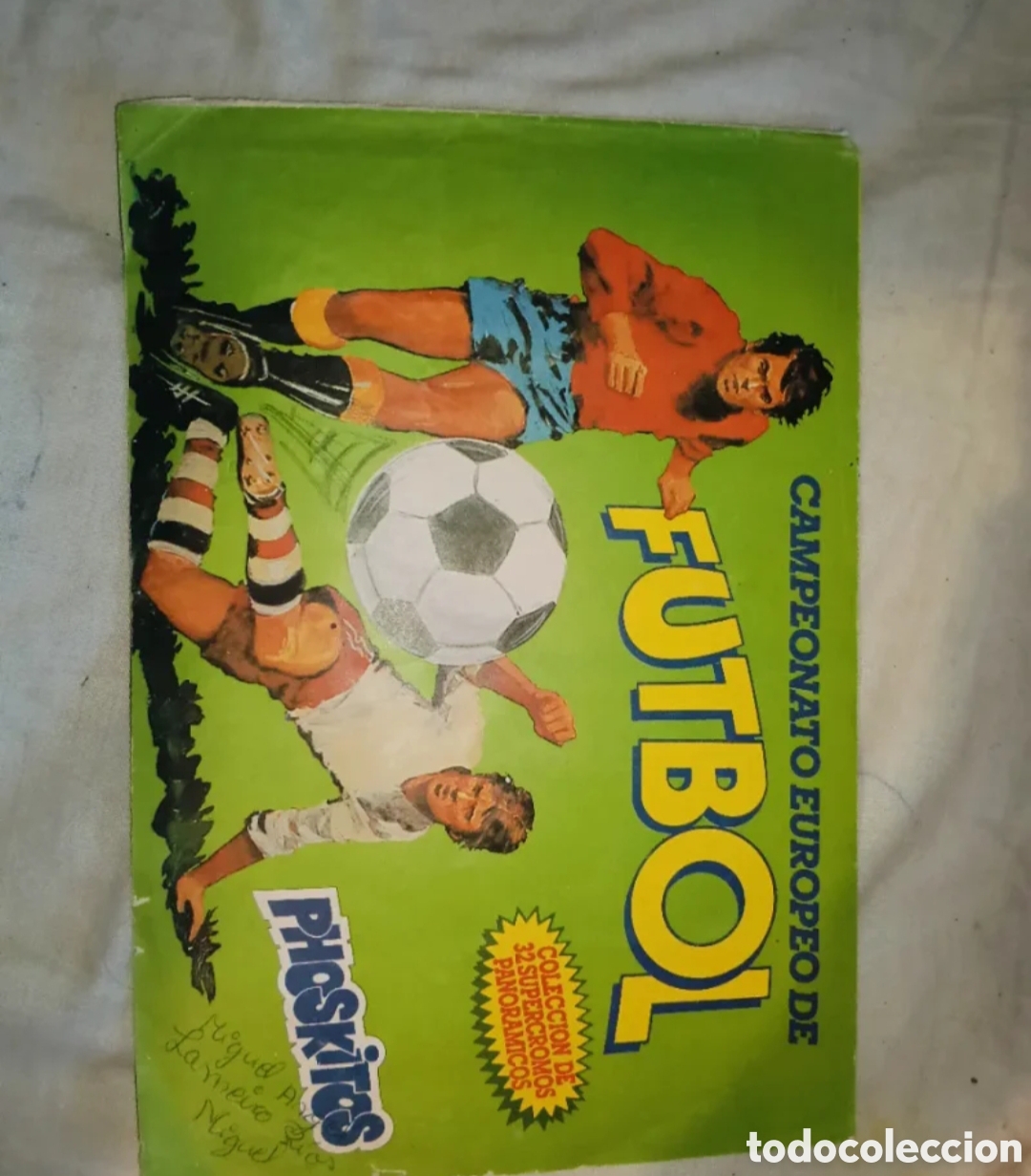 Coleccionismo deportivo: &Aacute;lbum casi Completo Campeonato Europeo de f&uacute;tbol 1984 Phoskitos