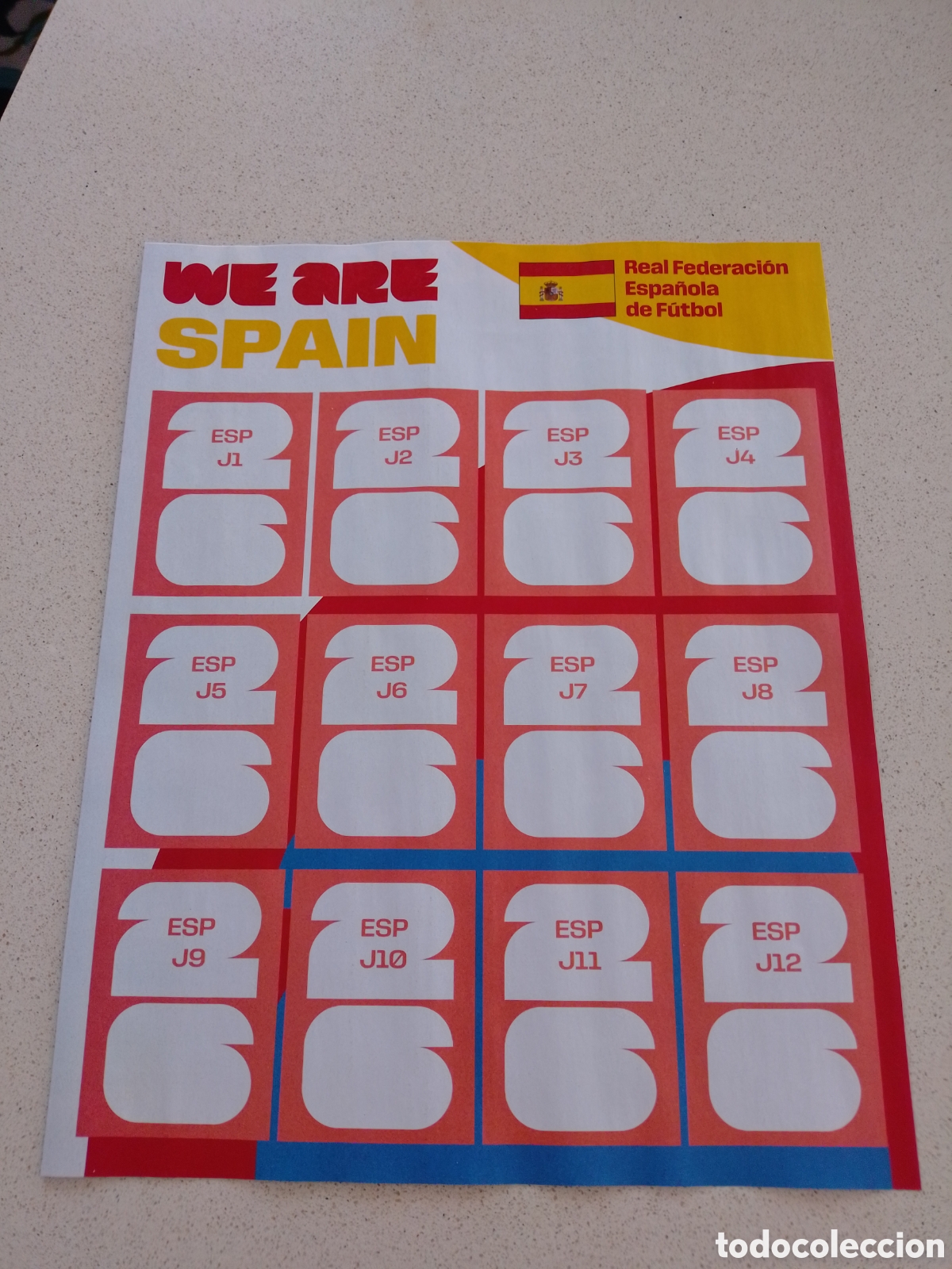Coleccionismo deportivo: HOJA ACTUALIZACI&Oacute;N SELECCI&Oacute;N ESPA&Ntilde;OLA. MUNDIAL 2026. PANINI