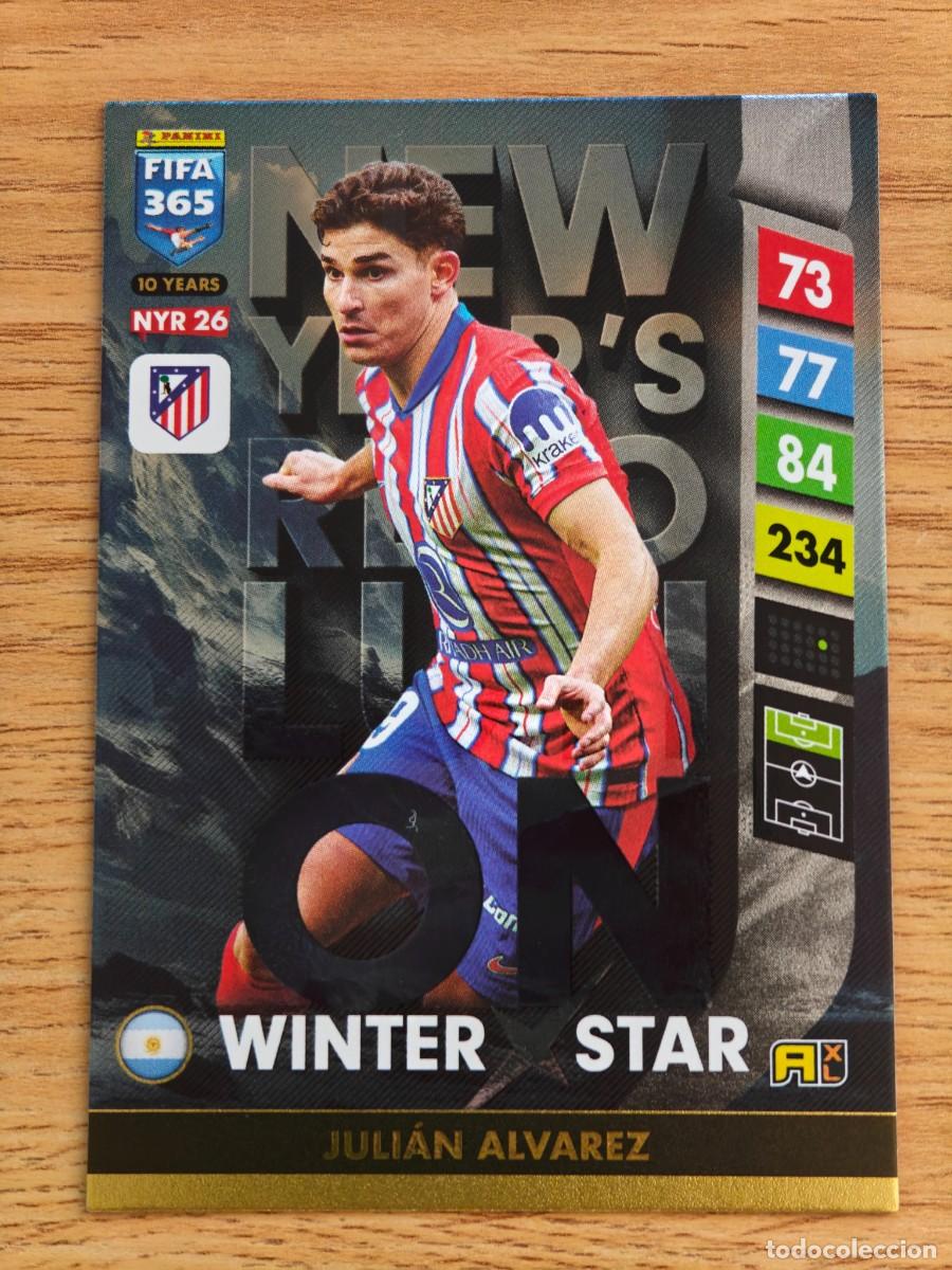 Sammelleidenschaft Sport: Juli&aacute;n &Aacute;lvarez 26 FIFA 365 2025 New Year Revolution Upgrade Atletico Madrid Adrenalyn XL 24 25