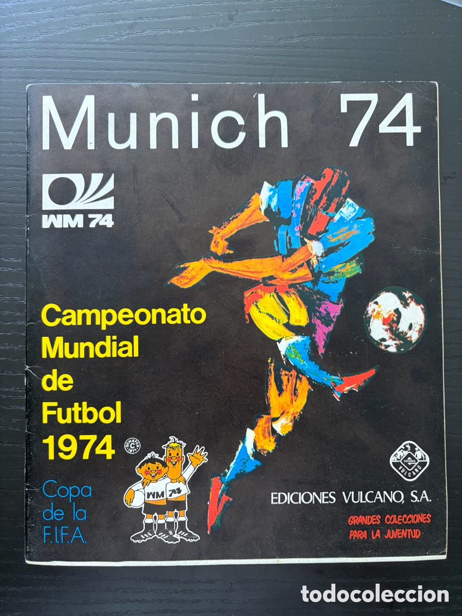 Coleccionismo deportivo: Album Panini Vulcano WC 74 Mundial 1974 incompleto muy buen estado Cruyff Beckenbauer M&uuml;ller Zoff