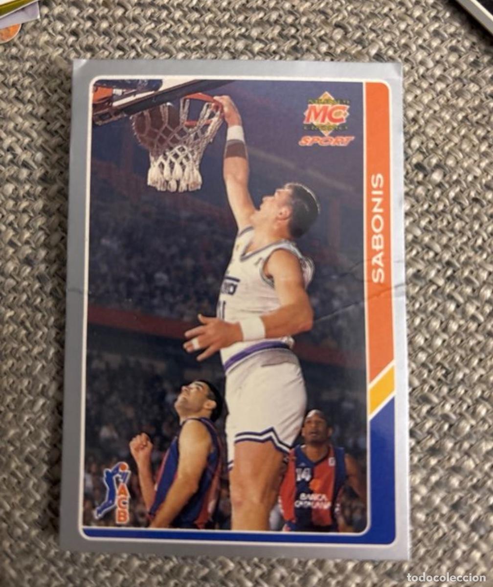 Coleccionismo deportivo: Cromo Sabonis Real Madrid ACB 95-96