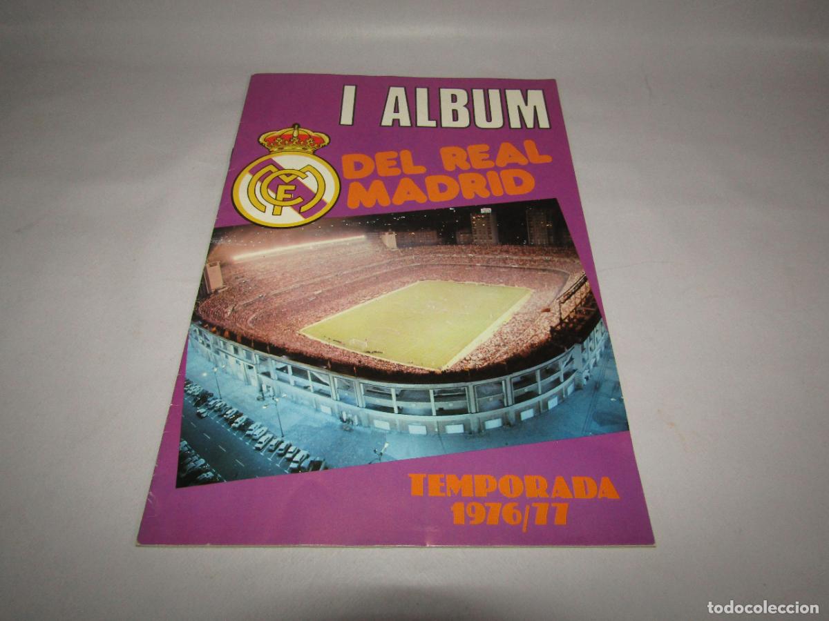 Coleccionismo deportivo: Antiguo &Aacute;lbum de Cromos Futbol I REAL MADRID Temporada 1976/77 Casi Completo