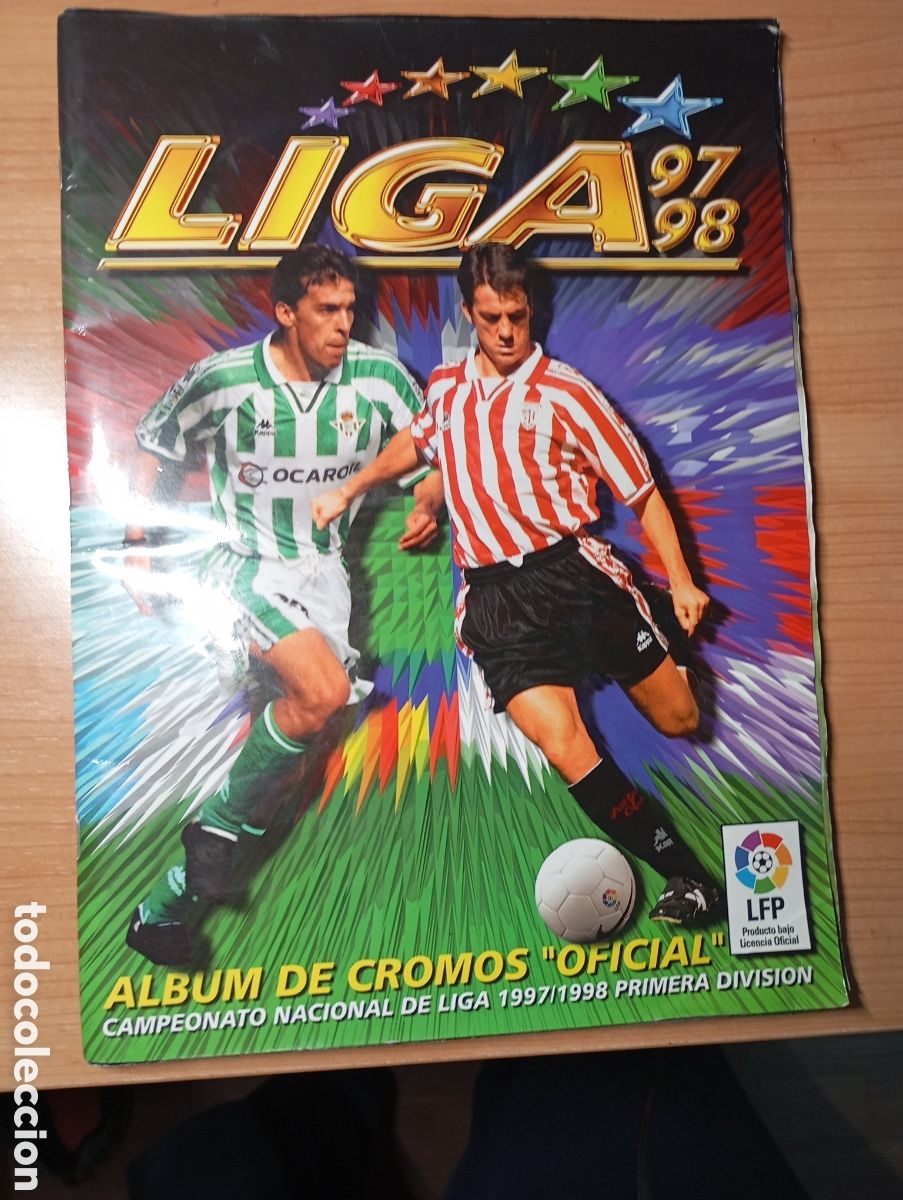 Coleccionismo deportivo: Album de f&uacute;tbol liga 97/98 + de 400 cromos.