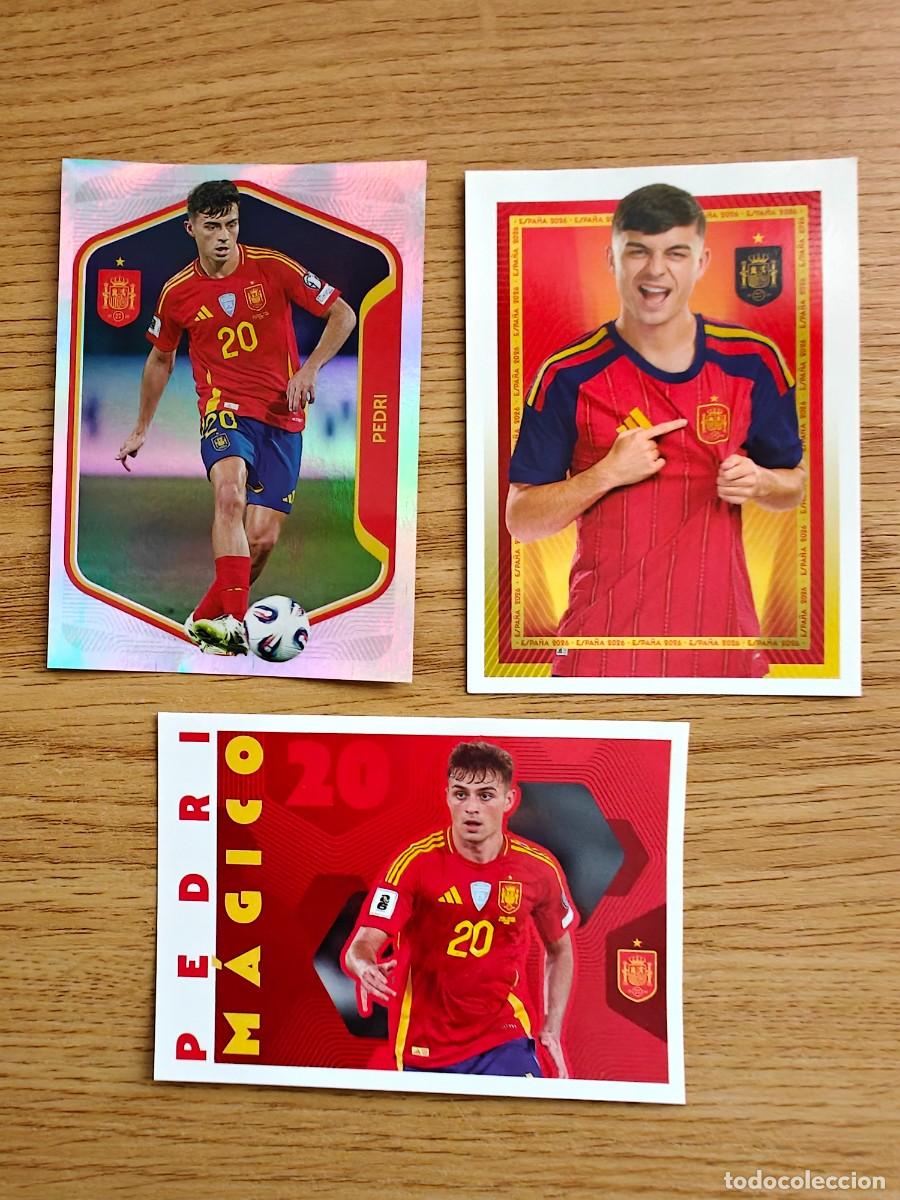 Coleccionismo deportivo: Lote 3 Pedri 38 Mundial 2026 Selecci&oacute;n Espa&ntilde;ola Panini Family Carrefour