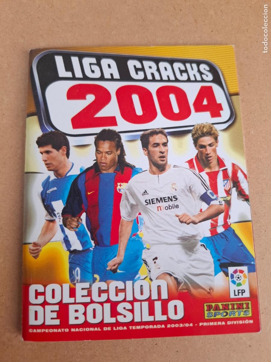 Sammelleidenschaft Sport: ALBUM VACIO LIGA CRACKS 2004 - PANINI - COLECCI&Oacute;N DE BOLSILLO