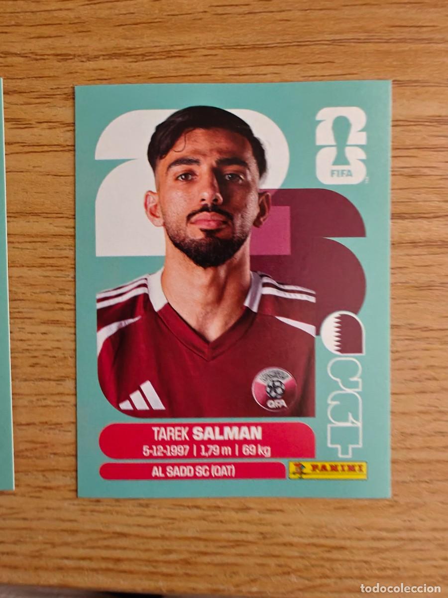 Coleccionismo deportivo: Tarek Salman QAT 8 Sticker Panini FIFA World Cup 2026 Qatar Catar Base Mundial Cromo