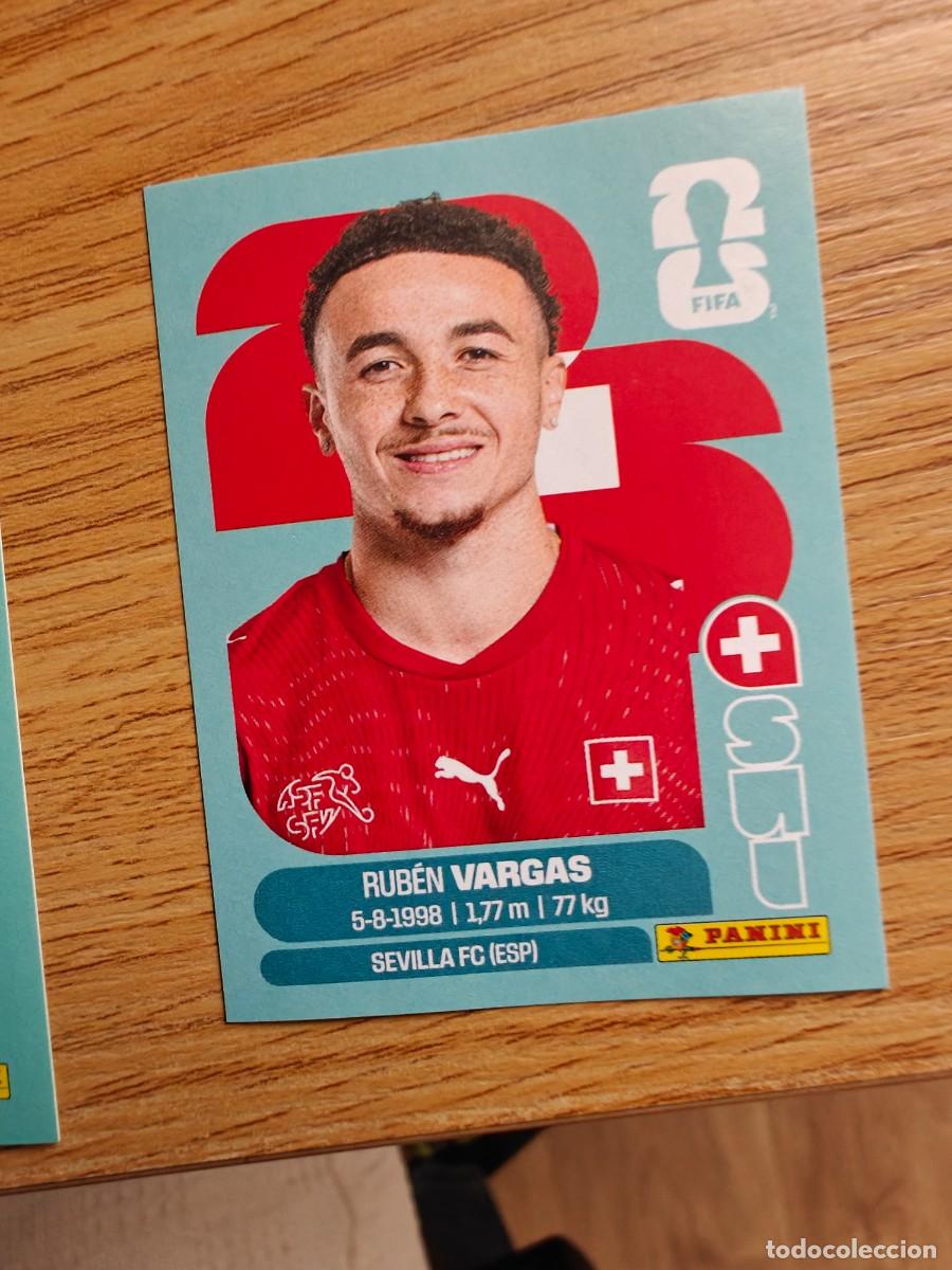 Coleccionismo deportivo: Rub&eacute;n Vargas SUI 18 Sticker Panini FIFA World Cup 2026 Suiza Base Mundial Cromo