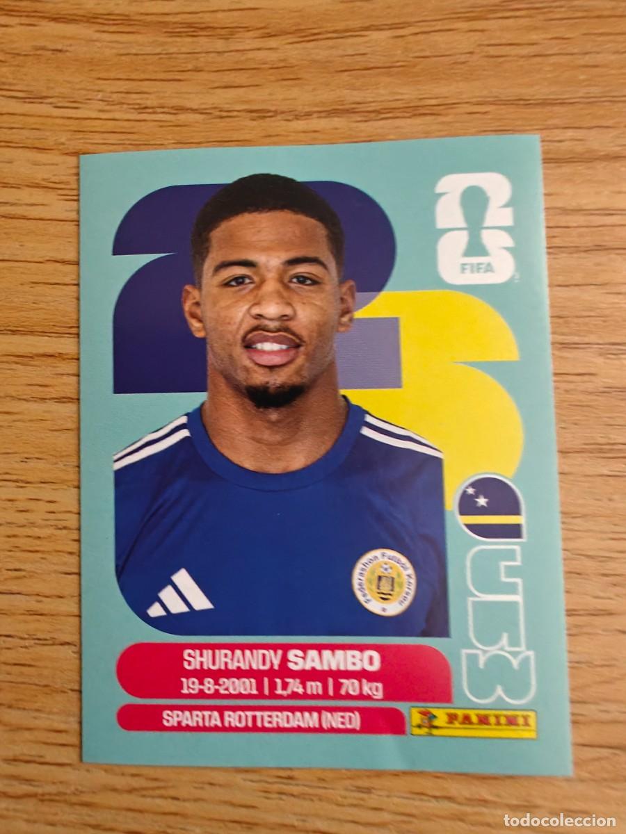 Colecionismo desportivo: Shurandy Sambo CUW 8 Sticker Panini FIFA World Cup 2026 Curacao Rookie Mundial Cromo