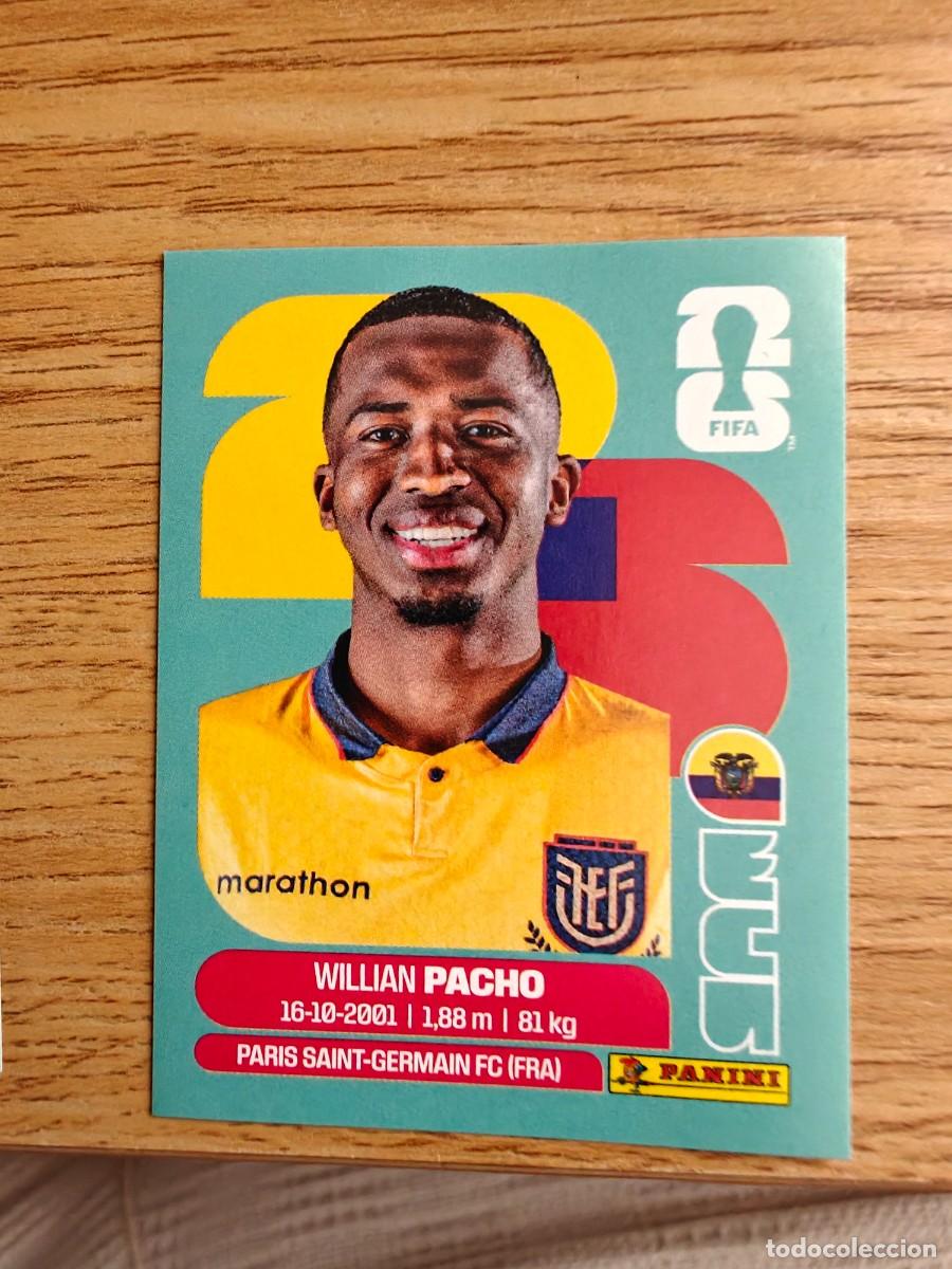 Coleccionismo deportivo: Willian Pacho ECU 6 Sticker Panini FIFA World Cup 2026 Ecuador Base Mundial Cromo