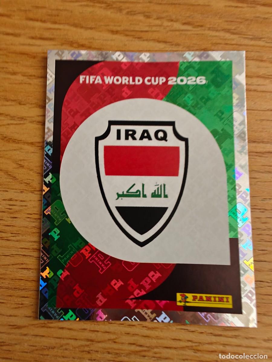 Colecionismo desportivo: Escudo IRQ 1 Sticker Panini FIFA World Cup 2026 Irak Mundial Cromo