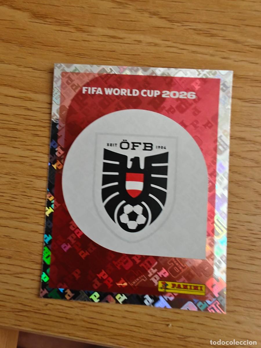 Coleccionismo deportivo: Escudo AUT 1 Sticker Panini FIFA World Cup 2026 Austria Mundial Cromo