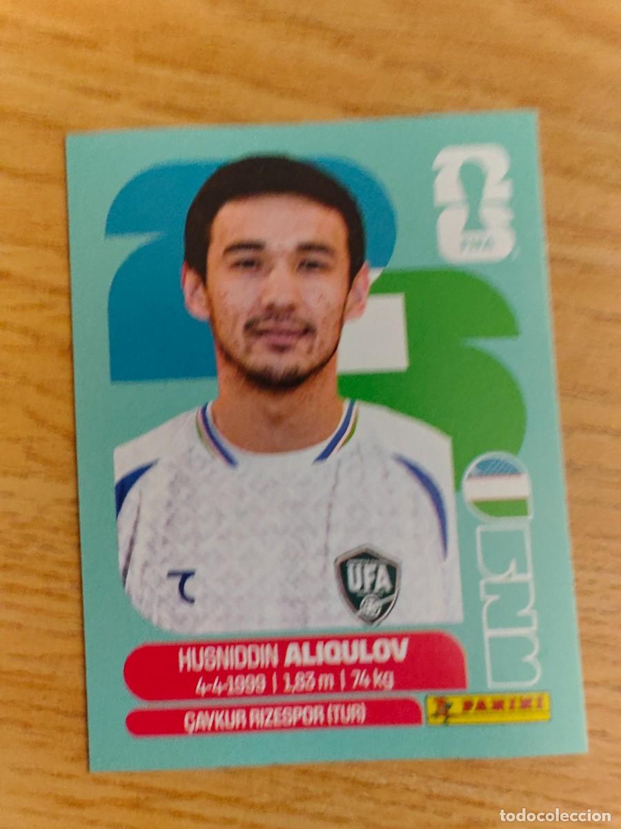 Coleccionismo deportivo: Husniddin Aliqulov UZB 6 Sticker Panini FIFA World Cup 2026 Uzbekistan Base Mundial Cromo