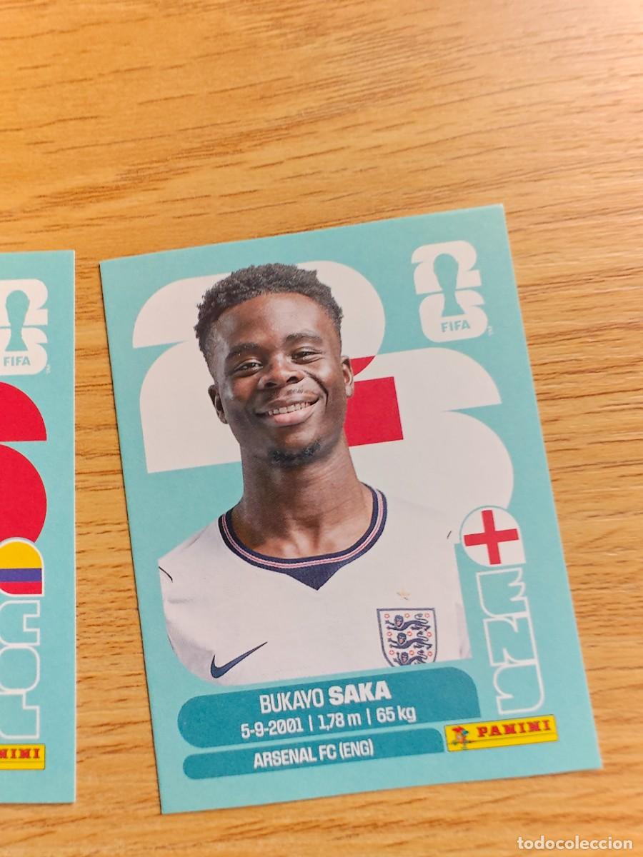Coleccionismo deportivo: Bukayo Saka ENG 17 Sticker Panini FIFA World Cup 2026 Inglaterra Base Mundial Cromo