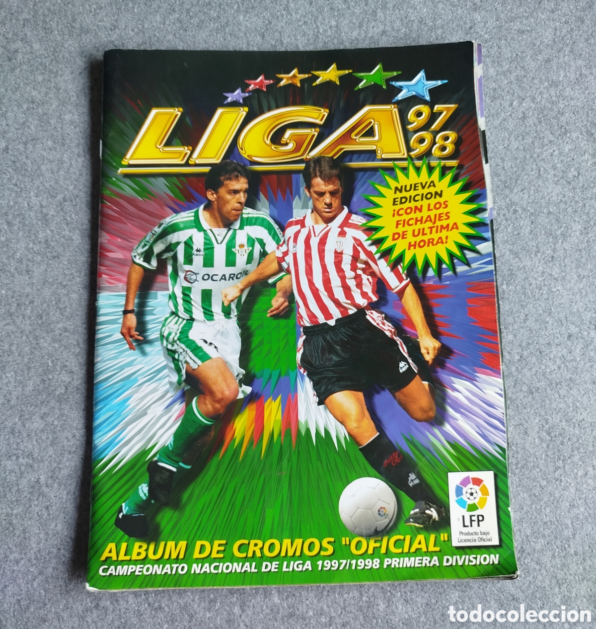 Coleccionismo deportivo: ALBUM NO COMPLETO LIGA 97 98 1997 1998 EDICIONES ESTE 257 CROMOS TOTAL(23 COLOCAS - 30 FICHAJES)LEER