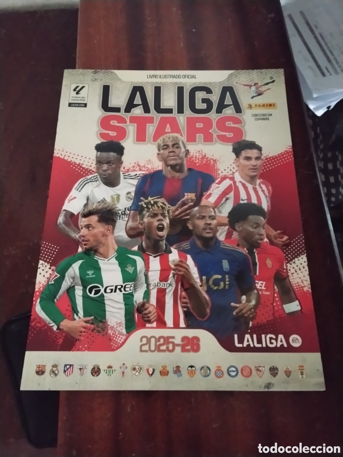 Coleccionismo deportivo: ALBUM VACIO PLANCHA - LA LIGA STARS 2025-26 ( LIGA ESPA&Ntilde;OLA ) EDITADO EN BRASIL