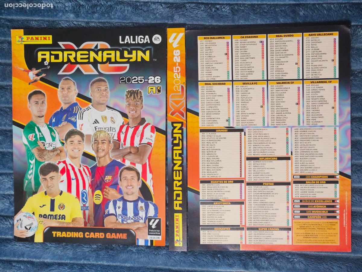 Collectionnisme sportif: PORTADAS ORIGINALES ALBUM ADRENALYN 2025 26 - VER ANUNCIO Y FOTOS