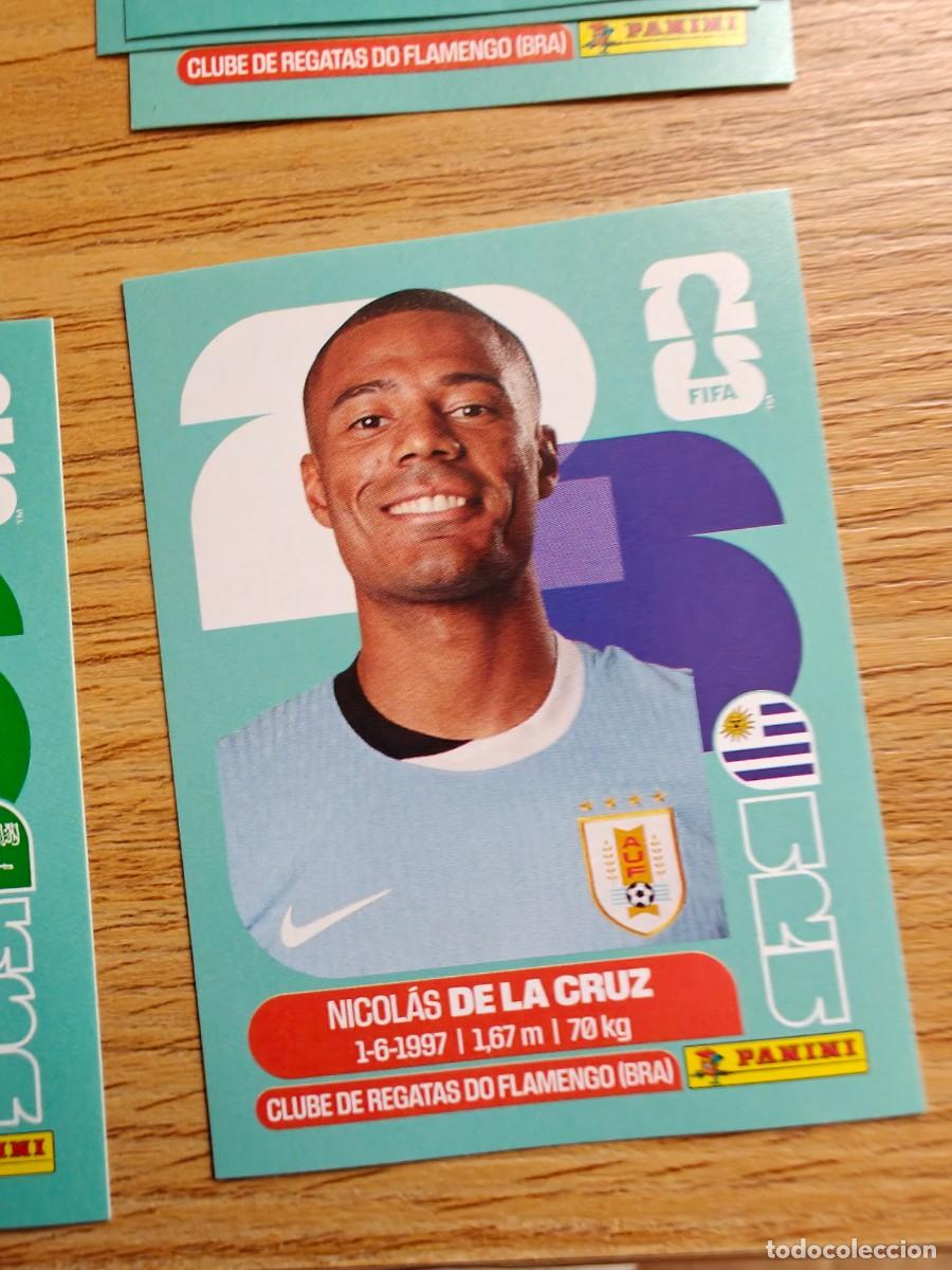 Coleccionismo deportivo: Nicol&aacute;s de la Cruz URU 15 Sticker Panini FIFA World Cup 2026 Uruguay Base Mundial Cromo