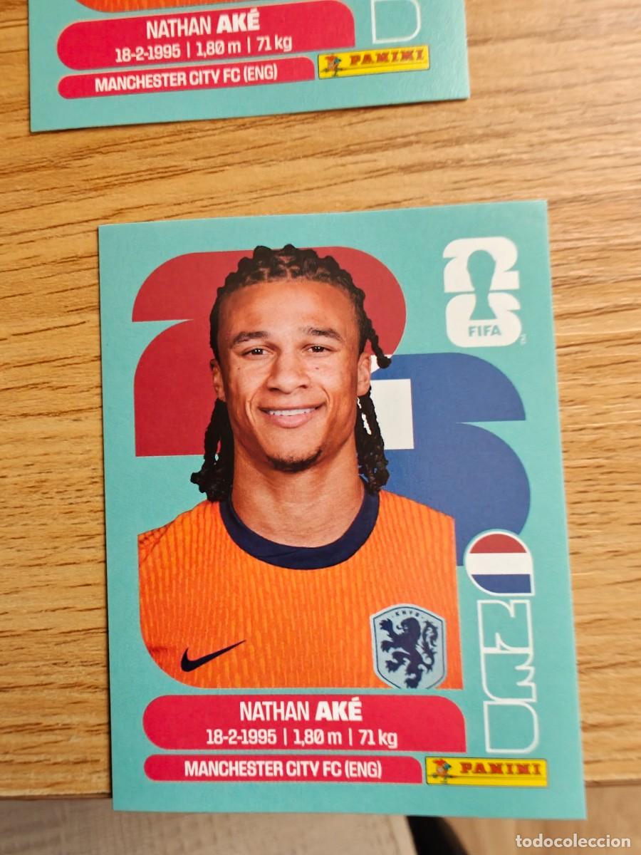 Sports collectibles: Nathan Ak&eacute; NED 7 Sticker Panini FIFA World Cup 2026 Paises Bajos Holanda Base Mundial Cromo