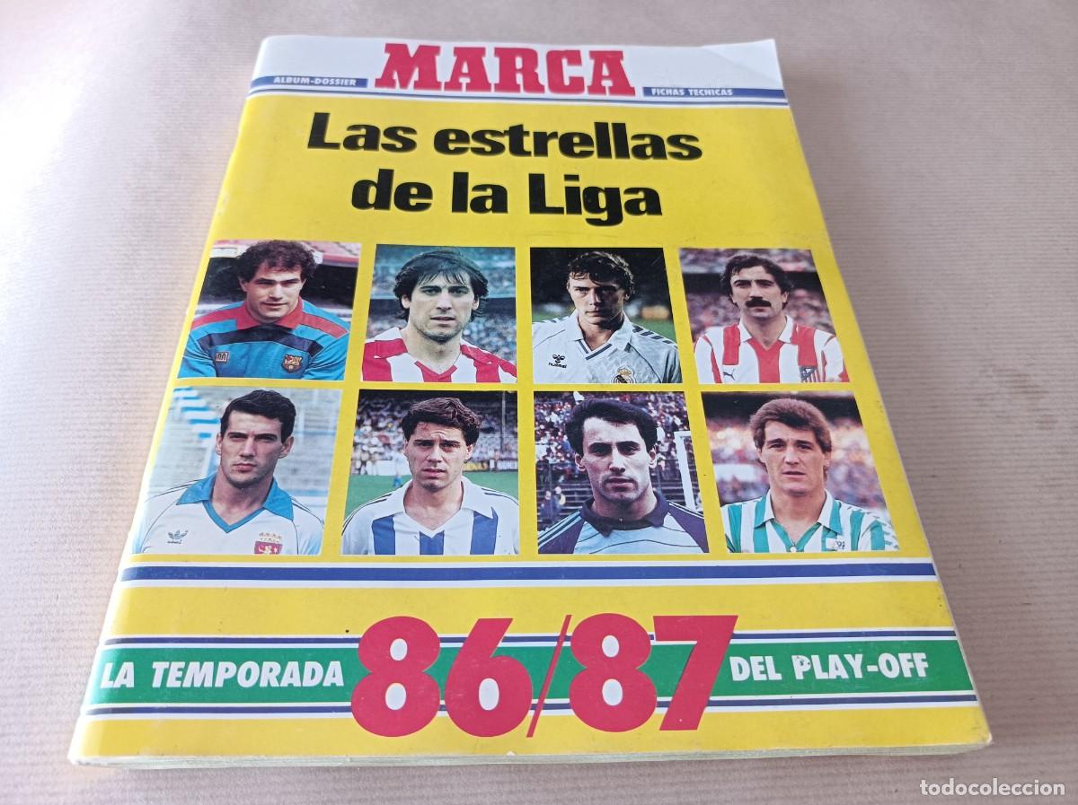 Collectionnisme sportif: &Aacute;LBUM DE CROMOS INCOMPLETO (FALTAN DOS CROMOS) MARCA LAS ESTRELLAS DE LA LIGA 86 87