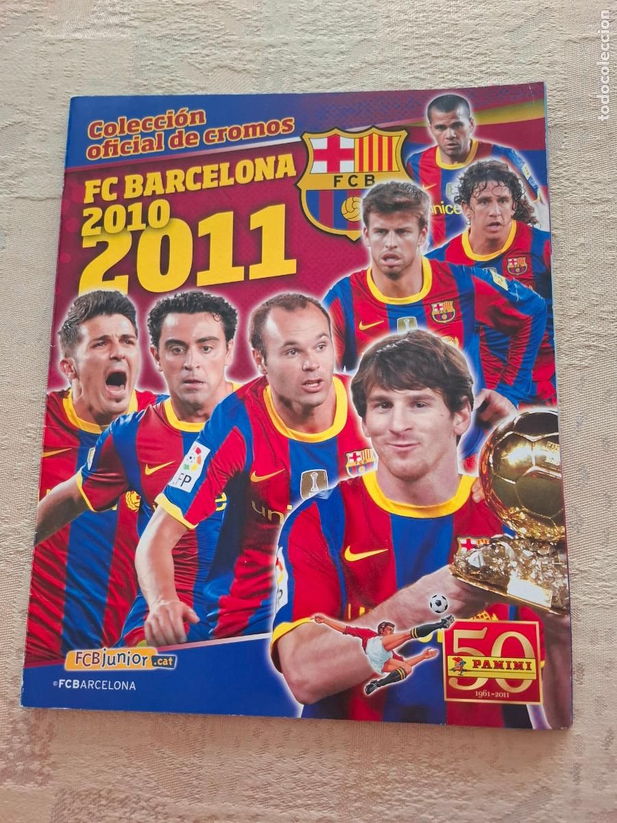 Sports collectibles: ALBUM VACIO COLECCI&Oacute;N OFICIAL FC. BARCELONA 2011 2012 (INCLUYE 136 137 MESSI SIN PEGAR