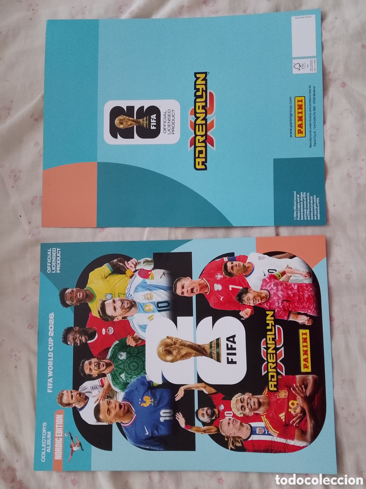 Collezionismo sportivo: PORTADA Y CONTRAPORTADA CROMO FUTBOL PANINI ADRENALYN MUNDIAL 2026 NORDIC EDICI&Oacute;N