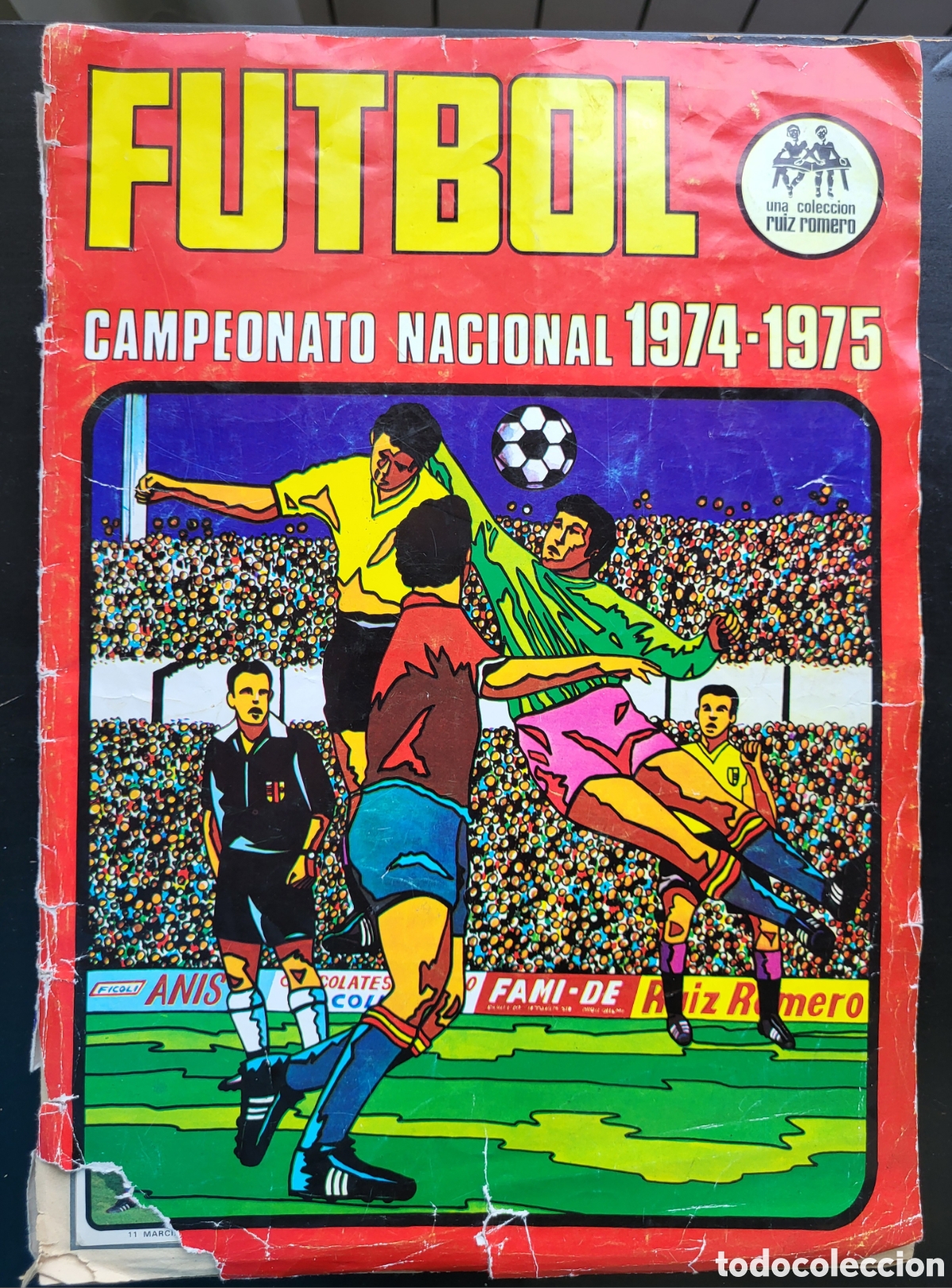 Coleccionismo deportivo: &Aacute;LBUM CROMOS F&Uacute;TBOL CAMPEONATO NACIONAL 1974-1975 RU&Iacute;Z ROMERO 74-75 83% COMPLETO.