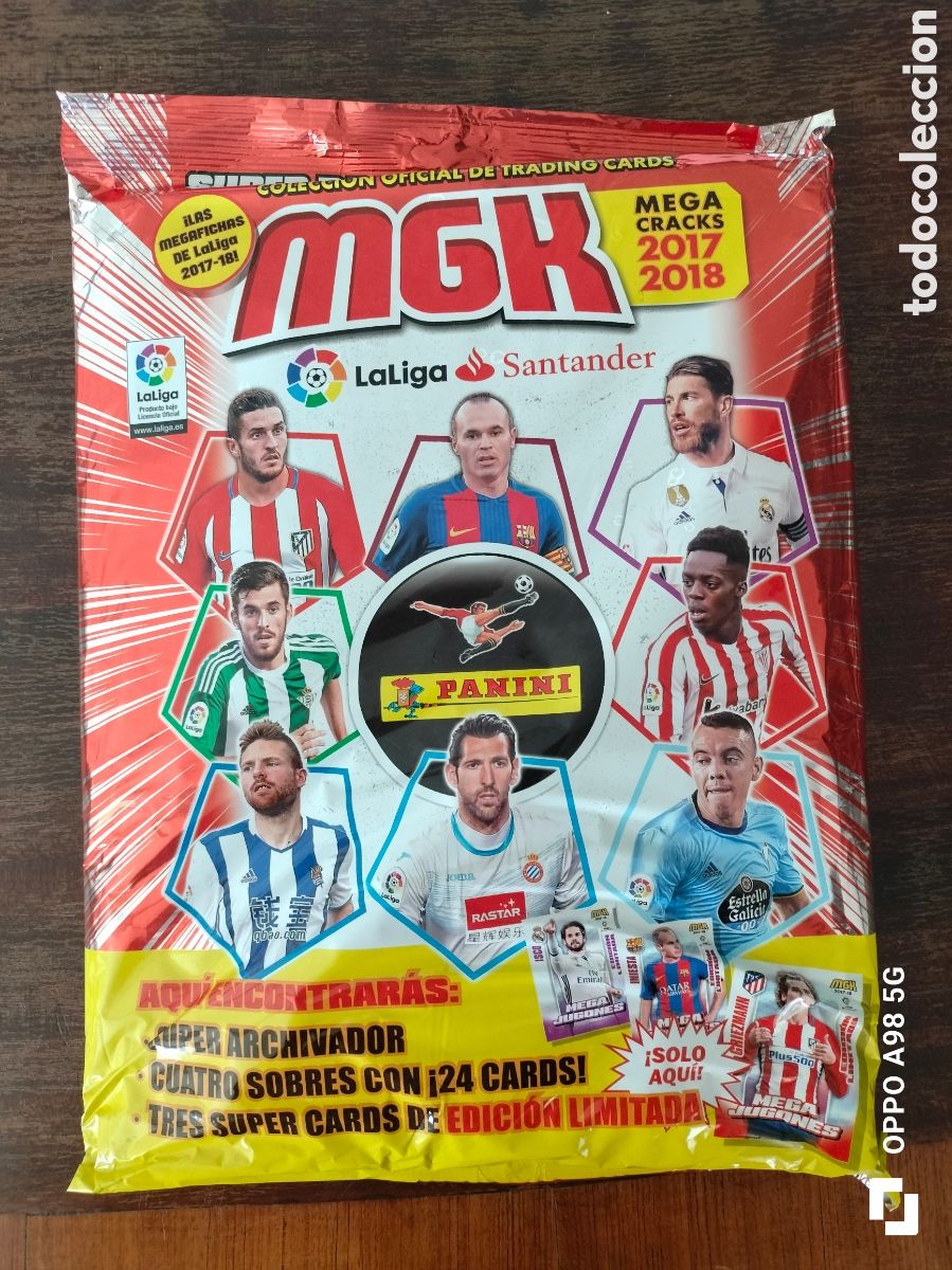 Collezionismo sportivo: Archivador de cromos cards sellado &aacute;lbum megacracks 2017 2018 17 18 Panini