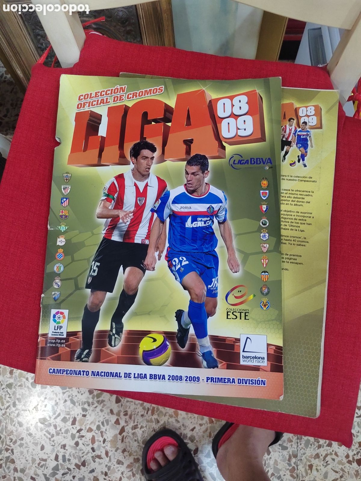 Sports collectibles: &Aacute;lbum de cromos liga 08 09