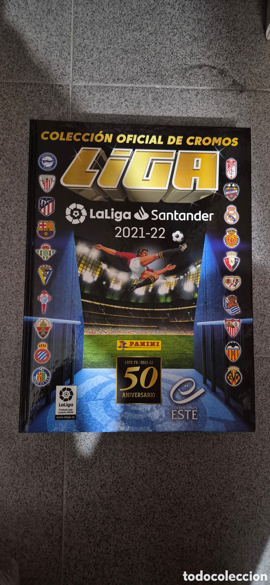 Coleccionismo deportivo: ALBUM PASTA DURA T.21 22 50 A&Ntilde;OS