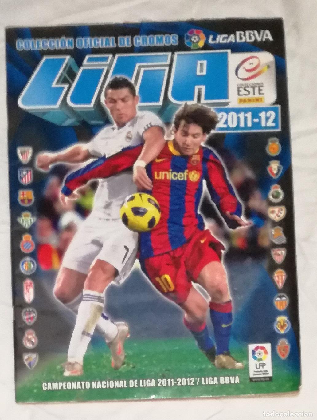 Coleccionismo deportivo: Album de futbol Liga 2011-12 Este - Contiene 122 cromos (9 fichajes)