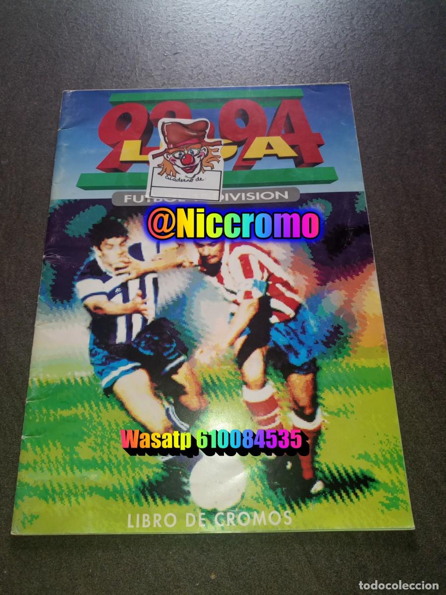 Colecionismo desportivo: album este liga 1993 1994 &rdquo;vacio&rdquo; con 5 cromos pegados pegatina portada ver informacion descripcion