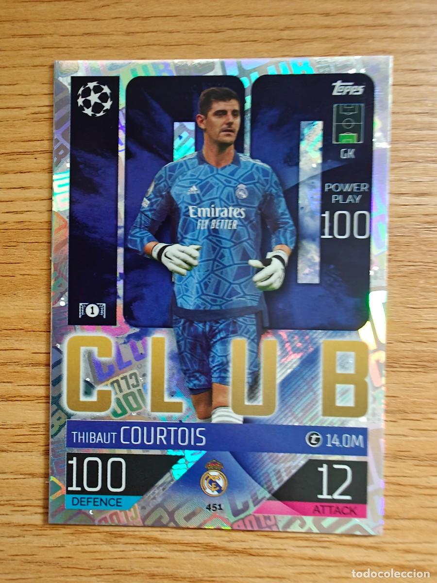Colecionismo desportivo: Thibaut Courtois 451 Match Attax 22 23 Real Madrid 100 Club 2022 2023