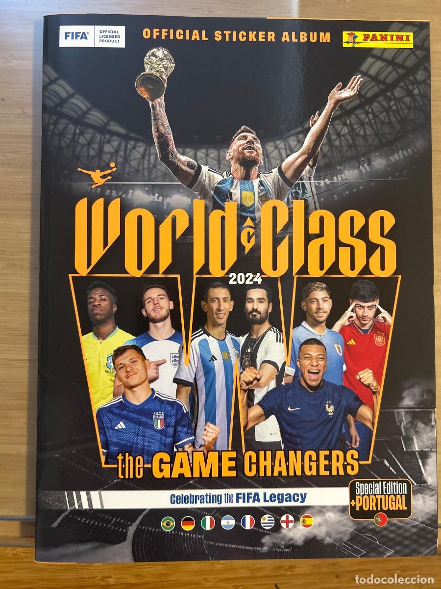 Colecionismo desportivo: Album plancha cromos de f&uacute;tbol vac&iacute;o World Class 2024. The game changers