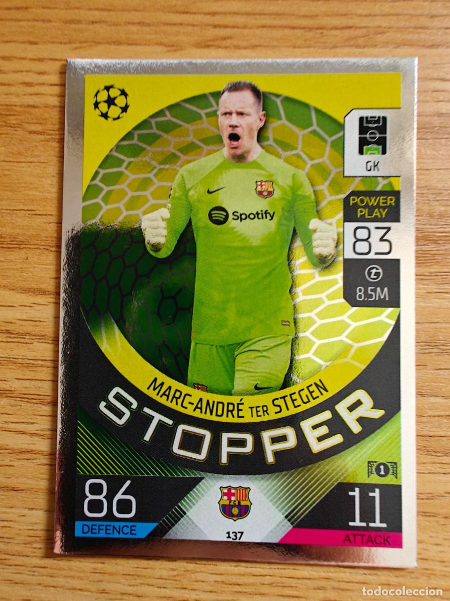 Sports collectibles: Ter Stegen 137 Match Attax 22 23 Barcelona Stopper 2022 2023