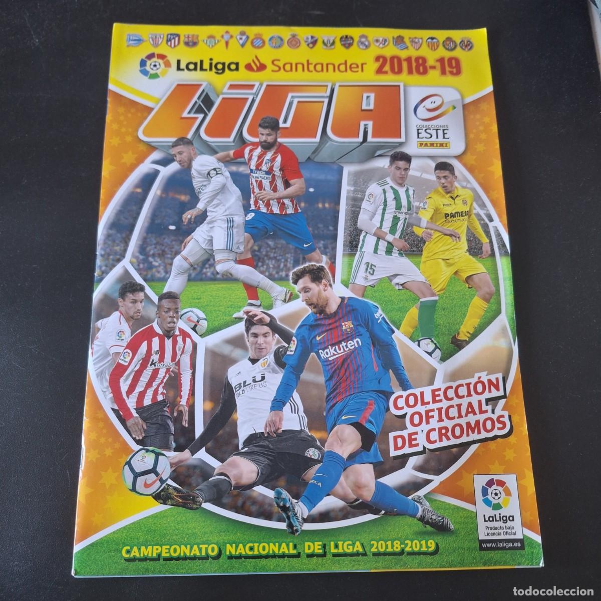 Coleccionismo deportivo: &Aacute;LBUM LIGA ESTE 2018 2019 18 19 CON M&Aacute;S DE 400 CROMOS / Messi, Cristiano Ronaldo, Vinicius rookie...