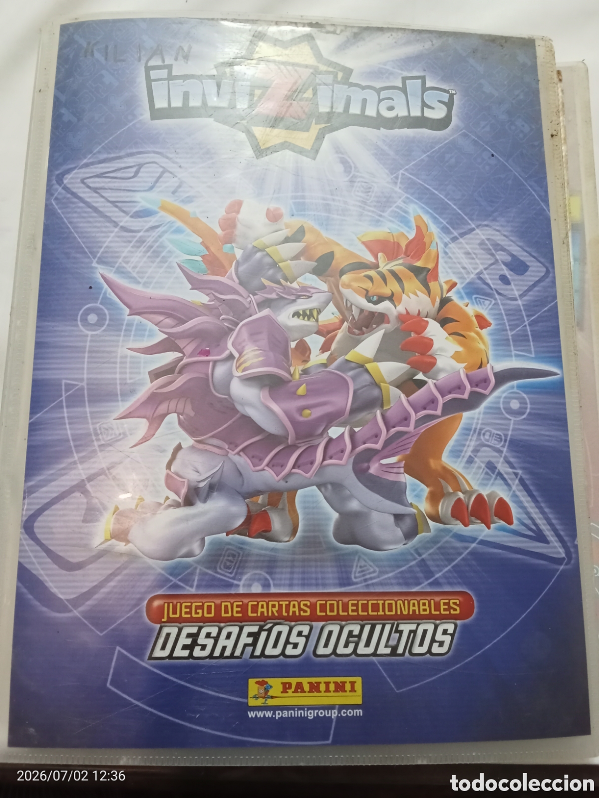 Collezionismo sportivo: &Aacute;lbum cromos tarjetas cartas Invizimals desaf&iacute;os ocultos Panini 2013 opacos completo al 60%