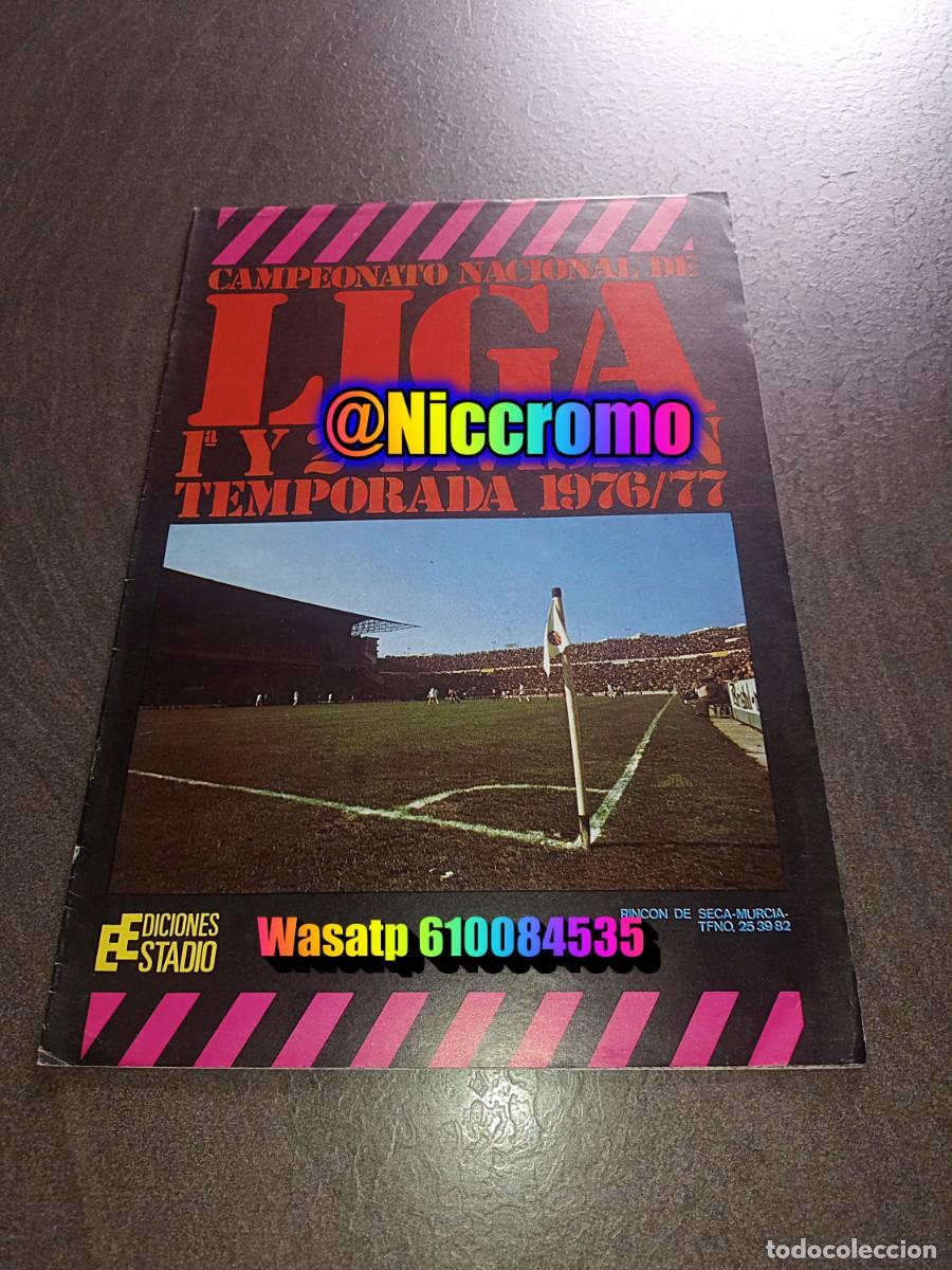 Collezionismo sportivo: ediciones estadio 1976 1977 album vacio plancha en excelente estado ver fotos 76 77 no este nicromo