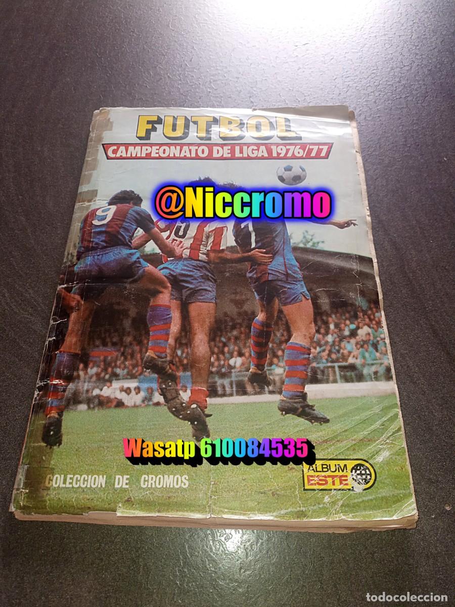 Collezionismo sportivo: ediciones este 1976 1977 album &rdquo;completo&rdquo; con 10 fichajes copiados ver fotos 76 77 panini niccromo